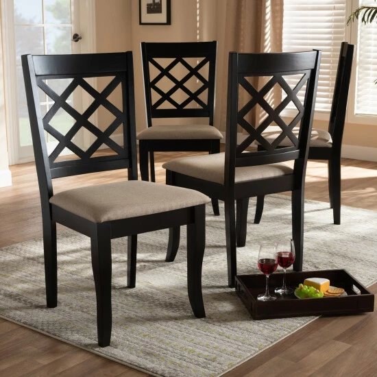 Best Pirce π€© Copper Grove Aden Modern Fabric 4-piece Dining Chair Set Gray β¨ - Image 7