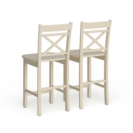 New 🥰 Copper Grove Canim 2-piece Cream Counter Height Chair Set ❤️ - Image 5