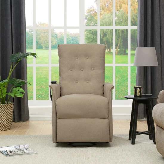 Best Sale π Copper Grove Warneton Velvet Power Recline And Lift Chair Medium Blue π― - Image 5