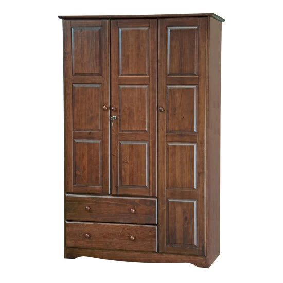 Discount π₯° 100% Solid Wood Copper Grove Caddo Grand Wardrobe Armoire White 𧨠- Image 5