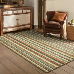 Coupon 👍 Copper Grove Mount Hood Striped Area Rug 😍