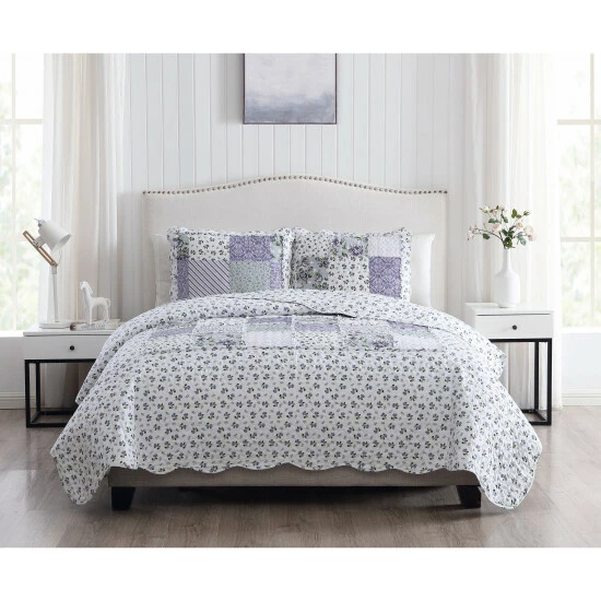 Best Pirce π Copper Grove Wickaboxet 3-piece Luxury Ruffle Quilt Set β