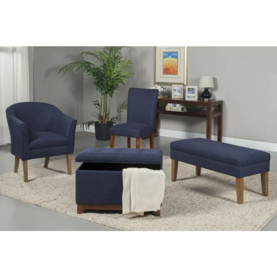 Cheap βοΈ Copper Grove Sororia Navy Textured Storage Ottoman π₯° - Image 4