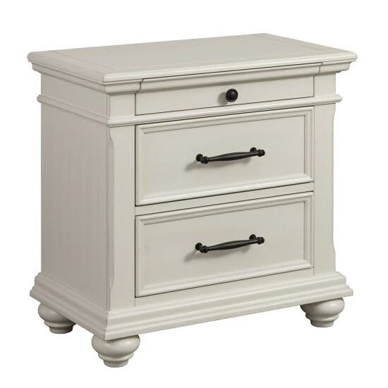 Best Sale β€οΈ Copper Grove Derbyhaven Off-white Wood 3-drawer Nightstand π - Image 2
