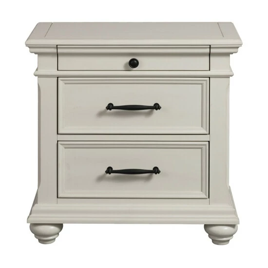 Best Sale β€οΈ Copper Grove Derbyhaven Off-white Wood 3-drawer Nightstand π - Image 3