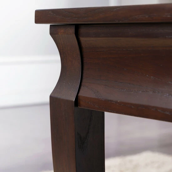 Brand new 𧨠Copper Grove Bodkin Traditional Wood Coffee Table Brown β - Image 7