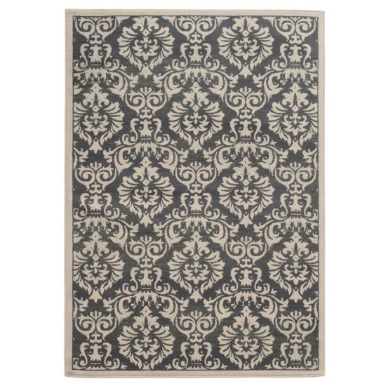 Flash Sale ❤️ Copper Grove Spirit Rock Traditional Floral Area Rug Charcoal/cream 🧨 - Image 2