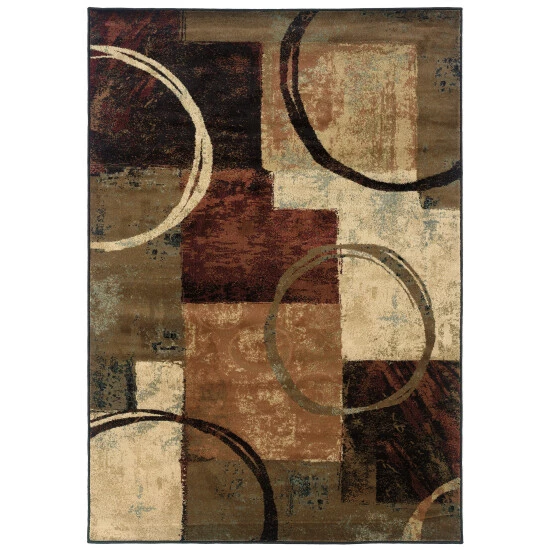 Brand new π₯ Copper Grove Blocks And Rings Brown/ Black Area Rug Brown/black π - Image 2