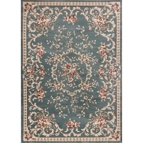 Brand new 𧨠Copper Grove Gmunden Classic Floral Area Rug Light Grey βοΈ