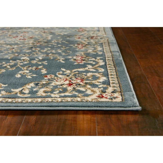 Brand new 𧨠Copper Grove Gmunden Classic Floral Area Rug Light Grey βοΈ - Image 2