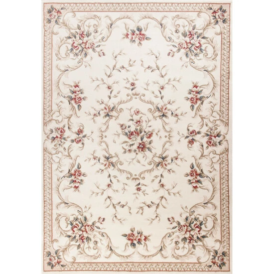 Brand new 𧨠Copper Grove Gmunden Classic Floral Area Rug Light Grey βοΈ - Image 4