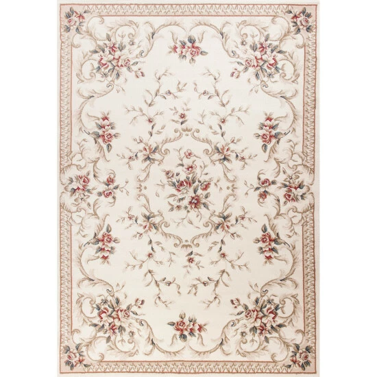 Brand new 𧨠Copper Grove Gmunden Classic Floral Area Rug Light Grey βοΈ - Image 5