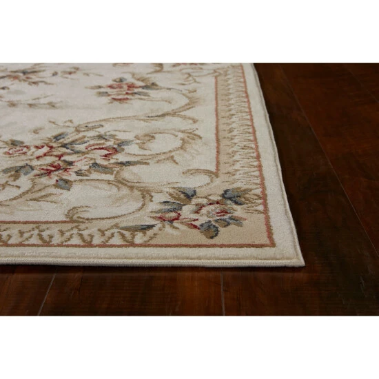 Brand new 𧨠Copper Grove Gmunden Classic Floral Area Rug Light Grey βοΈ - Image 6