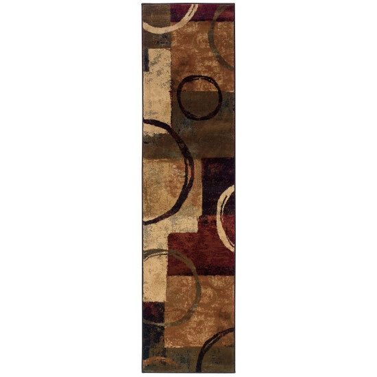 Brand new π₯ Copper Grove Blocks And Rings Brown/ Black Area Rug Brown/black π - Image 3