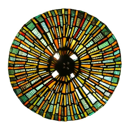 Brand new π Copper Grove Josiah Tiffany-style Pond Lily Stained Glass Table Lamp - 14.5"L X 14.5"W X 29"H β - Image 3