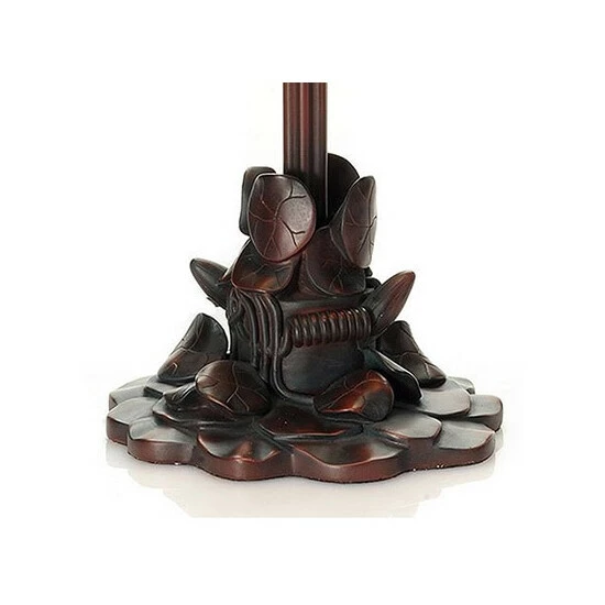 Brand new π Copper Grove Josiah Tiffany-style Pond Lily Stained Glass Table Lamp - 14.5"L X 14.5"W X 29"H β - Image 5