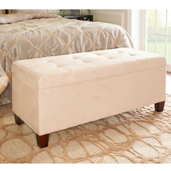 Brand new π₯ Copper Grove Rezina Flip-top Tufted Beige π Shoe Storage Ottoman β¨
