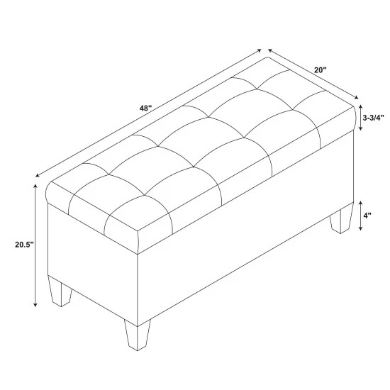 Brand new π₯ Copper Grove Rezina Flip-top Tufted Beige π Shoe Storage Ottoman β¨ - Image 6