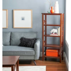 Promo 👍 Copper Grove Newborough Tobacco Bookcase ⭐