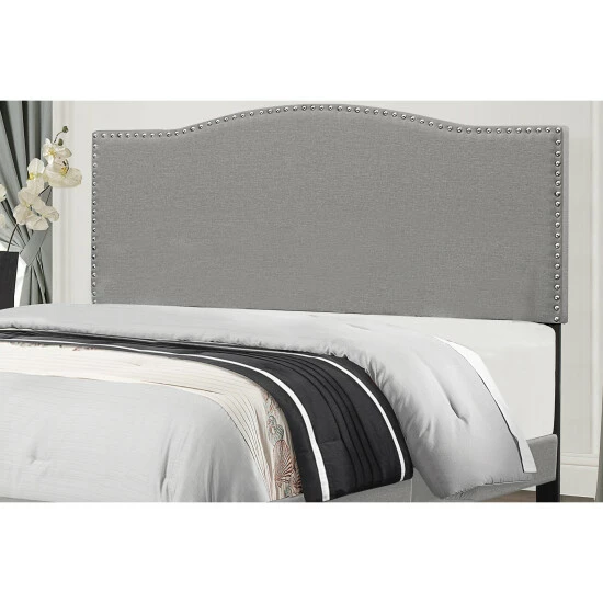 Cheap 𧨠Copper Grove Durkheim Grey Fabric-upholstered Headboard π