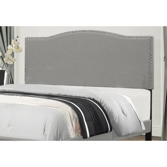 Cheap 𧨠Copper Grove Durkheim Grey Fabric-upholstered Headboard π - Image 5