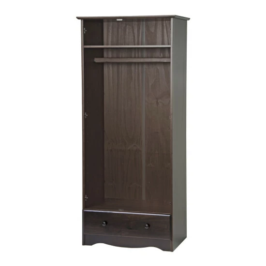 Cheapest π€© Copper Grove Caddo 100% Solid Wood Flexible Wardrobe Armoire Mocha β - Image 5