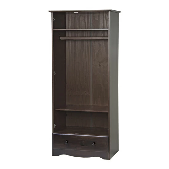Cheapest π€© Copper Grove Caddo 100% Solid Wood Flexible Wardrobe Armoire Mocha β - Image 6