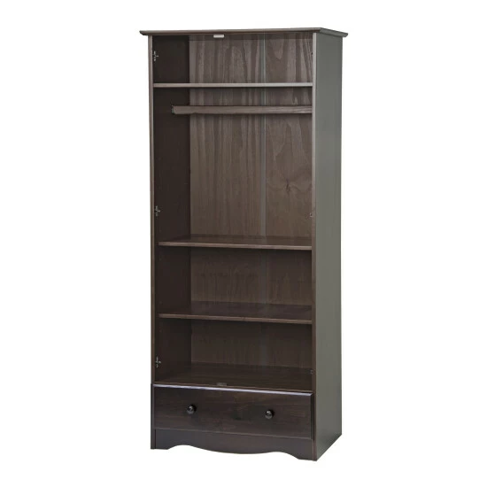 Cheapest π€© Copper Grove Caddo 100% Solid Wood Flexible Wardrobe Armoire Mocha β - Image 7