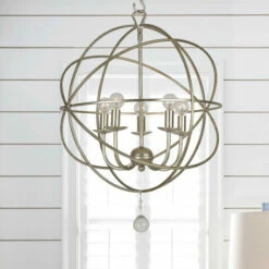 Wholesale π₯ Copper Grove Poltava 5-light Silvertone Mini Globe Chandelier π