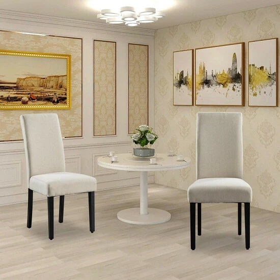 Hot Sale π Copper Grove Elorza Tan Upholstered Solid Wood Armless Accent Chairs (Set Of 2) - 18.5 X 18 X 36 β€οΈ