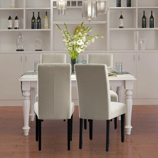 Hot Sale π Copper Grove Elorza Tan Upholstered Solid Wood Armless Accent Chairs (Set Of 2) - 18.5 X 18 X 36 β€οΈ - Image 5