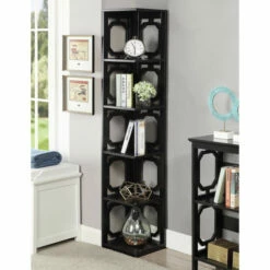 Top 10 👍 Copper Grove Hitchie 5-tier Corner Bookcase Black 🔔