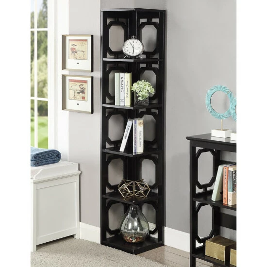 Top 10 π Copper Grove Hitchie 5-tier Corner Bookcase Black π