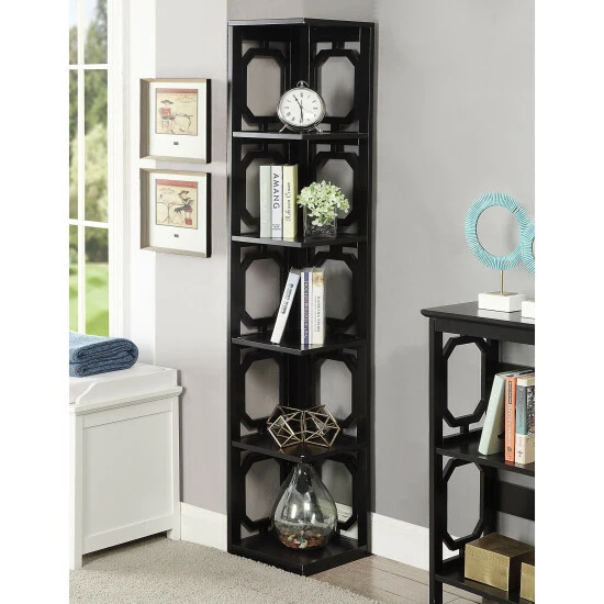 Top 10 π Copper Grove Hitchie 5-tier Corner Bookcase Black π - Image 7