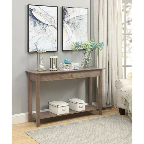 Top 10 π Copper Grove Aubrieta Single Drawer Console Table Driftwood/white β - Image 4