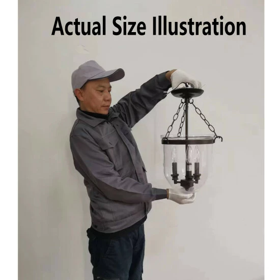 Flash Sale βοΈ Copper Grove Antique Copper Glass Lantern Flush Mount Chandelier π - Image 2