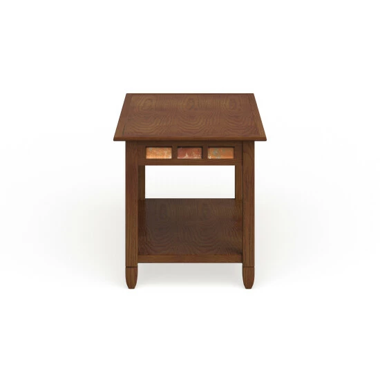 Best reviews of π― Copper Grove Ixia Rustic Oak And Slate Tile Coffee Table 𧨠- Image 3