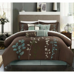Top 10 🛒 Copper Grove Pelee 8-piece Chocolate Brown Comforter Set 🛒