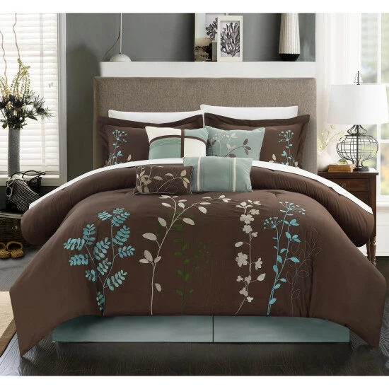 Top 10 π Copper Grove Pelee 8-piece Chocolate Brown Comforter Set π