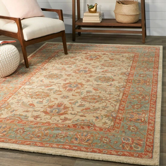 Deals 𧨠Copper Grove Casimiro Oriental Pattern Indoor Area Rug Aqua π― - Image 7