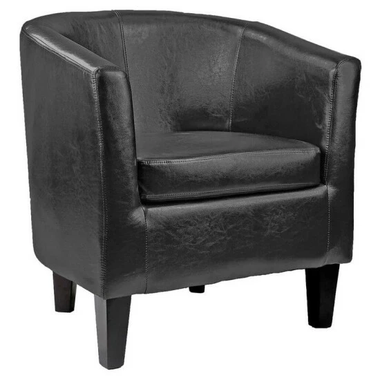 Cheapest π Copper Grove Arisaig Bonded Leather Tub Chair White π - Image 6