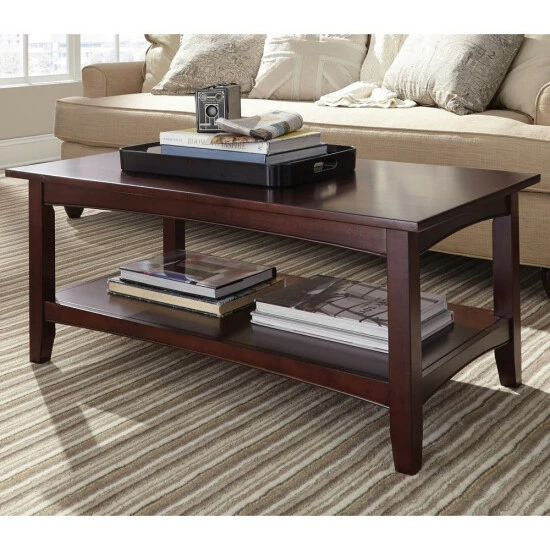 Deals π Copper Grove Daintree 42-inch Wood Coffee Table With Shelf Cherry π