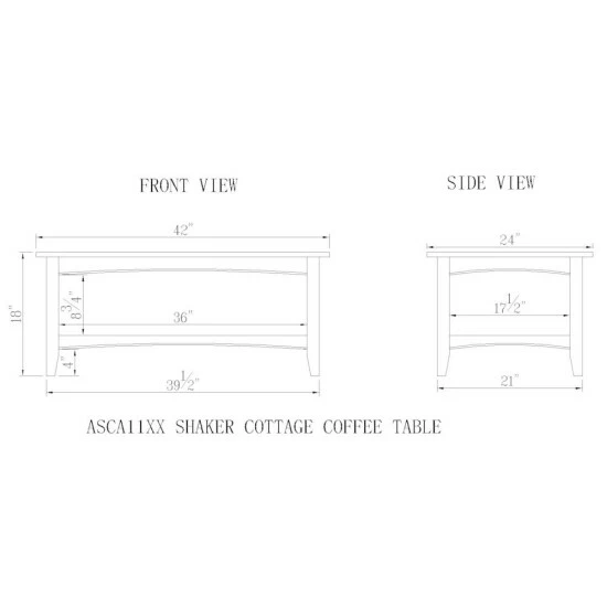 Deals π Copper Grove Daintree 42-inch Wood Coffee Table With Shelf Cherry π - Image 7