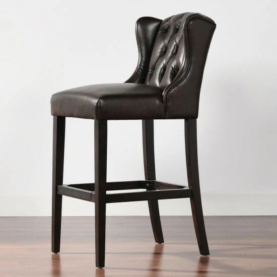 Brand new βοΈ Copper Grove Richmond 27 Or 31 Inch Armless Wingback Tufted Counter Height Bar Stool Vintage Brown - Faux Leather π₯ - Image 7