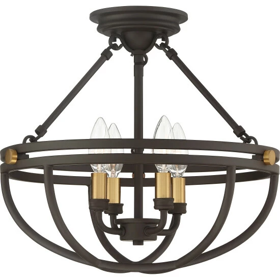 Wholesale β Copper Grove Shirin 4-light Bronze Semi-flush Mount π