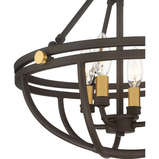 Wholesale β Copper Grove Shirin 4-light Bronze Semi-flush Mount π - Image 5