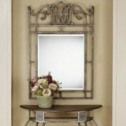 Flash Sale 🛒 Copper Grove Ems Console Mirror, Old Steel - 41.75H X 28W X .75D 🥰