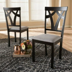 Coupon 👍 Copper Grove Cyril Contemporary Fabric Dining Chair Set Brown ❤️
