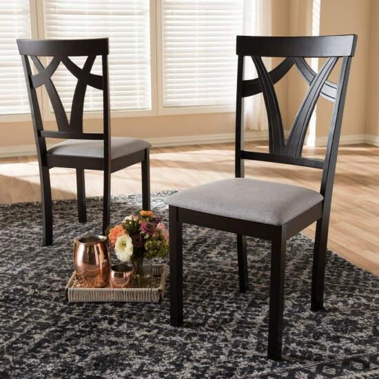 Coupon π Copper Grove Cyril Contemporary Fabric Dining Chair Set Brown β€οΈ