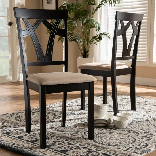 Coupon π Copper Grove Cyril Contemporary Fabric Dining Chair Set Brown β€οΈ - Image 2